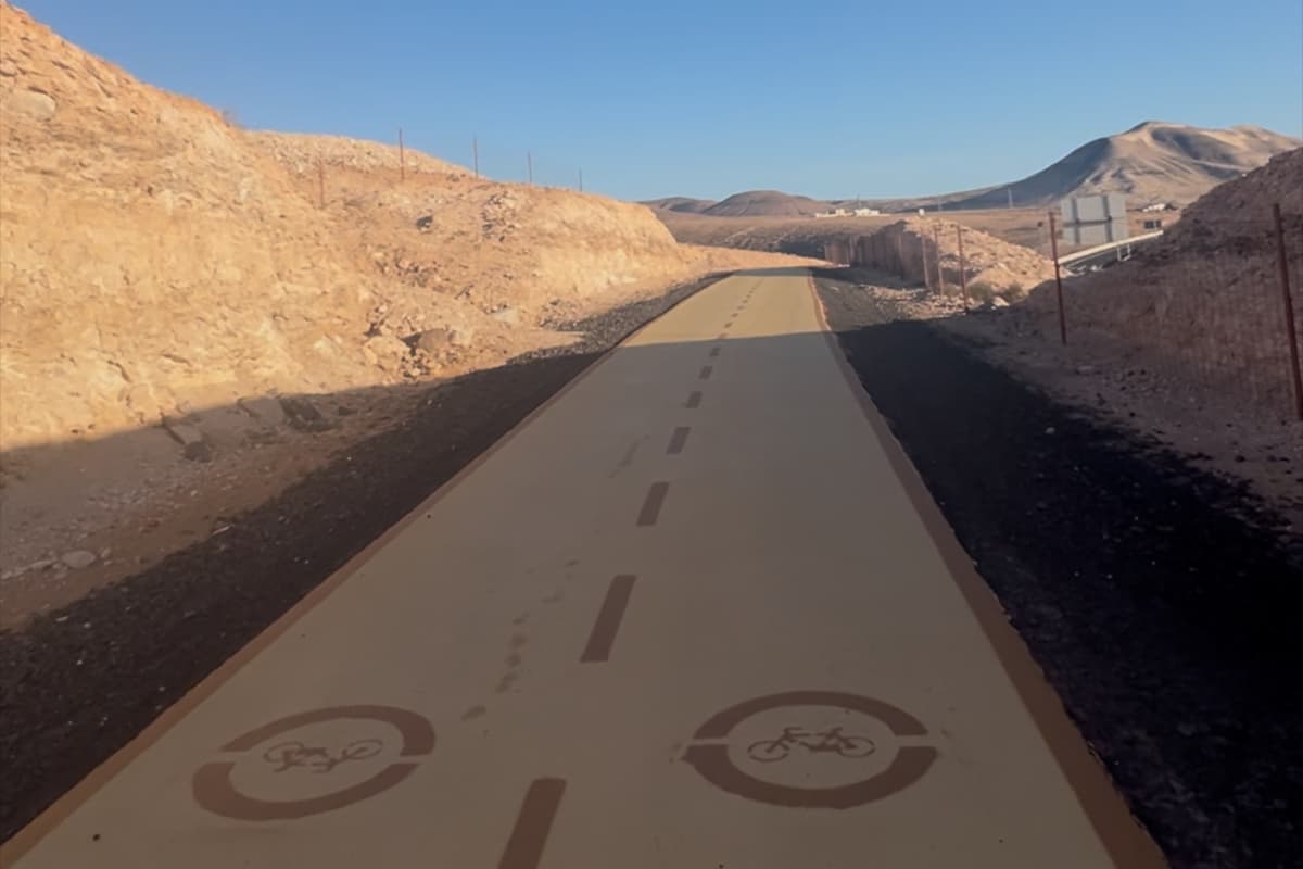 Pierwszy fragment ścieżki rowerowej